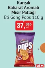 ETİ GONG POPS KARIŞIK BAHARAT AROMALI MISIR PATLAĞI 110 G ETİ GONG POPS KARIŞIK BAHARAT AROMALI MISIR PATLAĞI 110 G